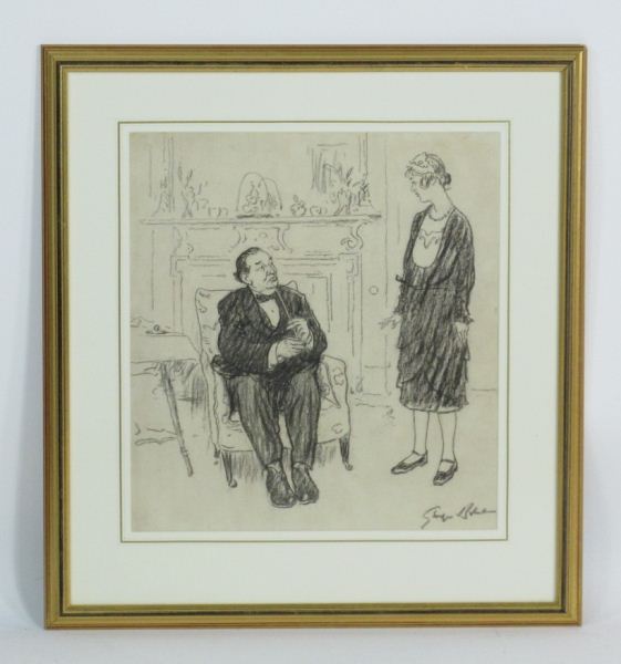 Caricature Sketch of an Old Man &