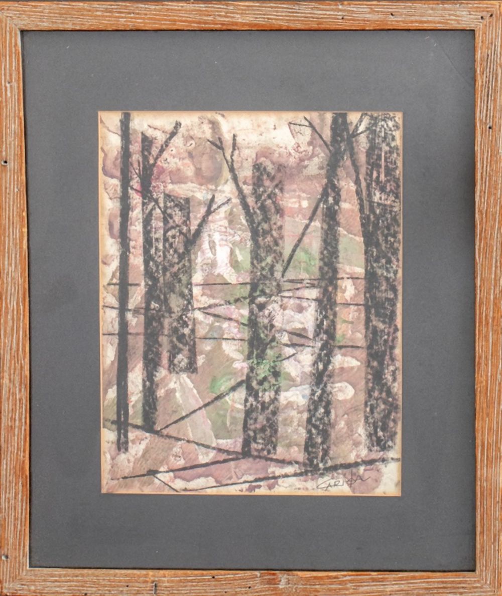 CARITA, FOREST, GOUACHE ON PAPER