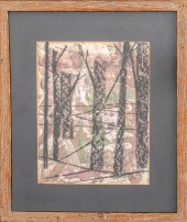 CARITA, FOREST, GOUACHE ON PAP