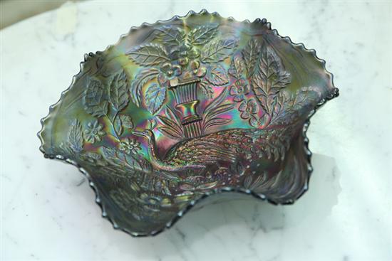 CARIVAL GLASS BOWL. Fenton