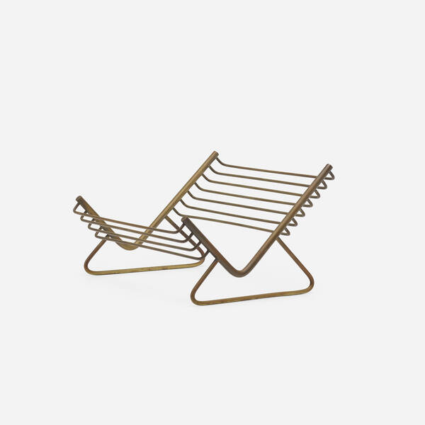 Carl Auböck II. book rack. c. 1950,