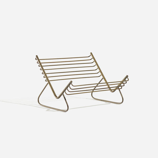 Carl Auböck II. book rack. c. 1950,
