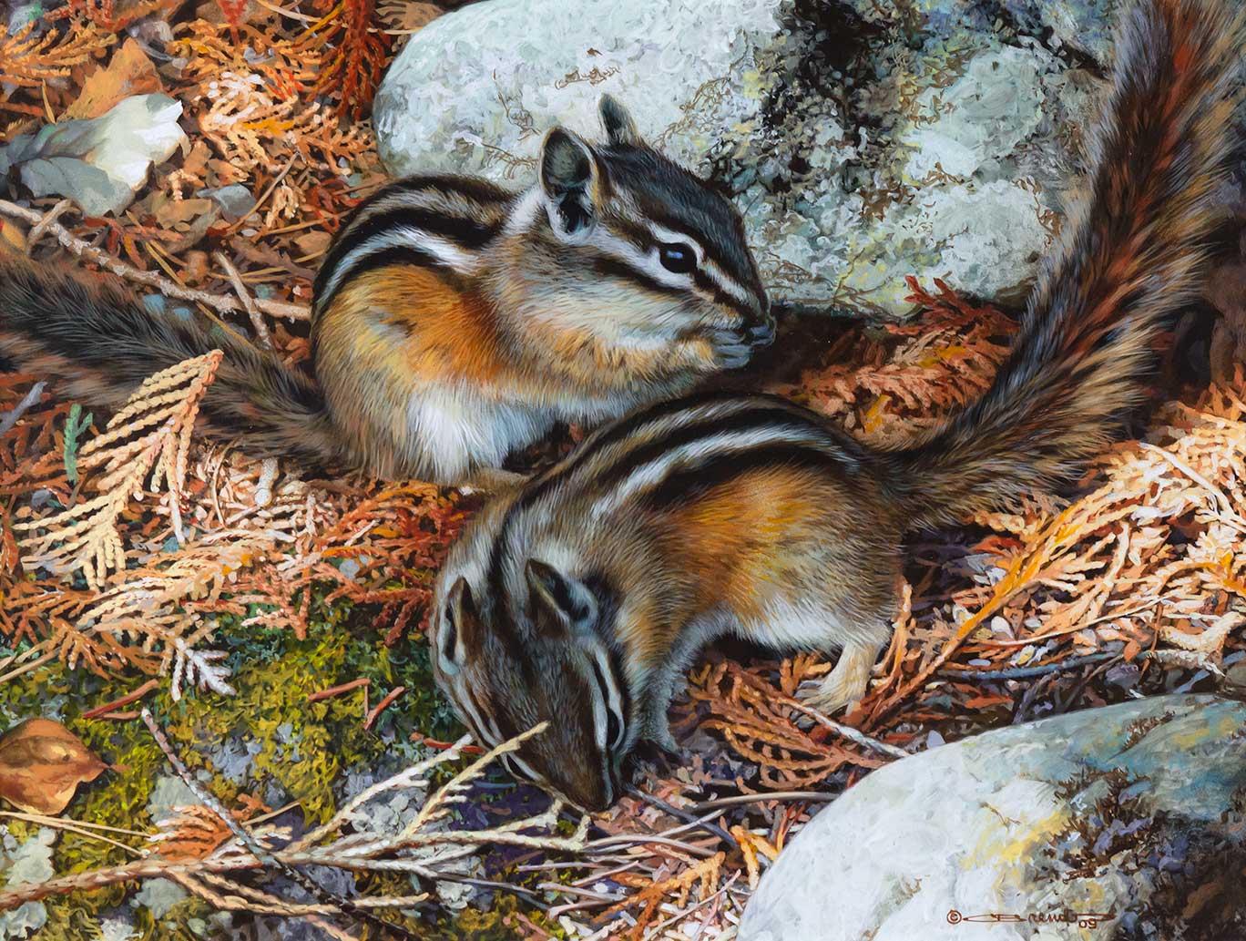 CARL BRENDERS (1937- ), CHIPMUNKS