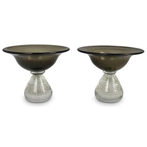 CARL ERICKSON GLASS FOOTED