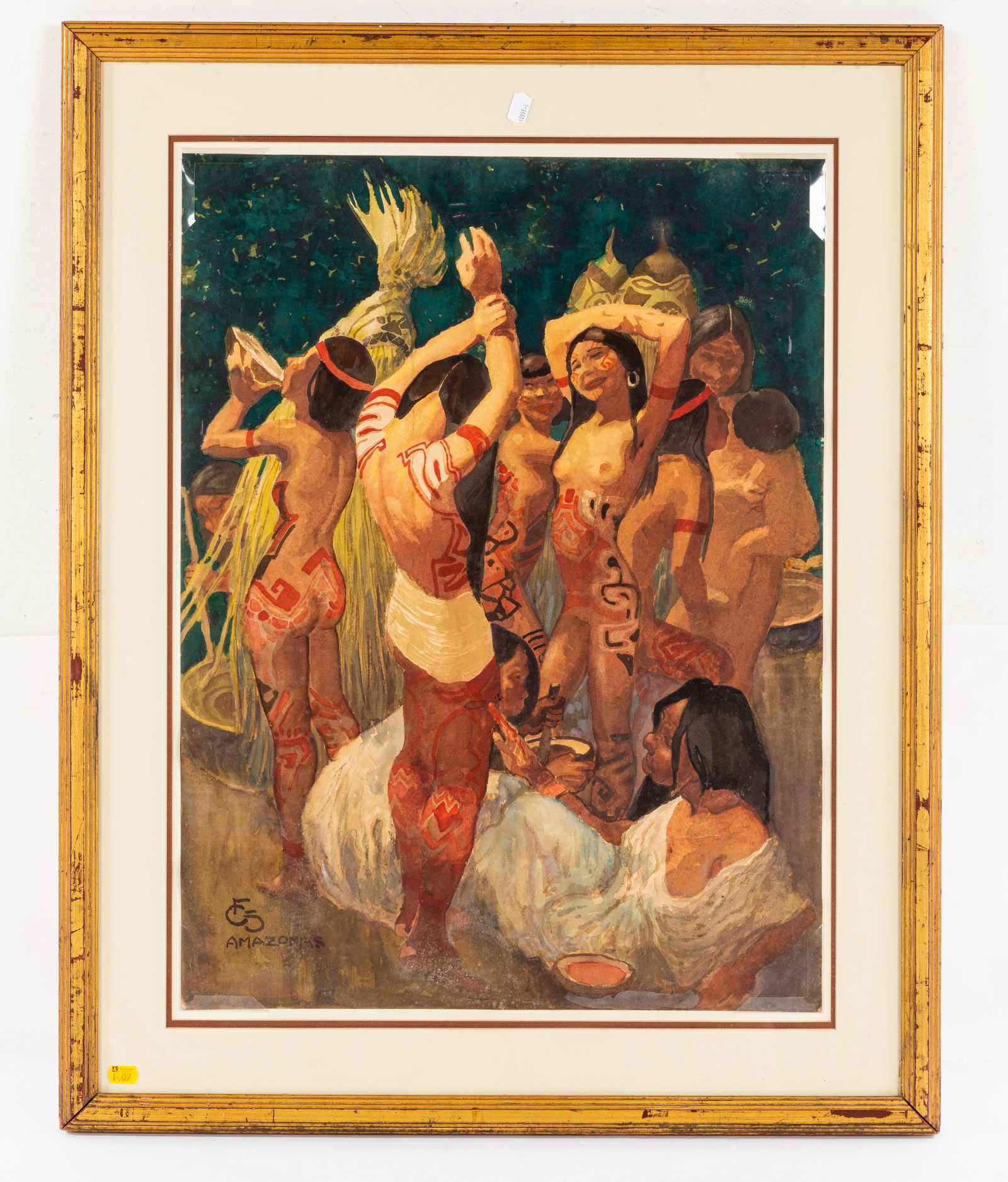 CARL FOLKE SAHLIN. "AMAZONES,"