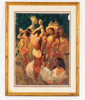 CARL FOLKE SAHLIN. "AMAZONES,"