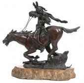 CARL KAUBA BRONZE SCULPTURE 'T