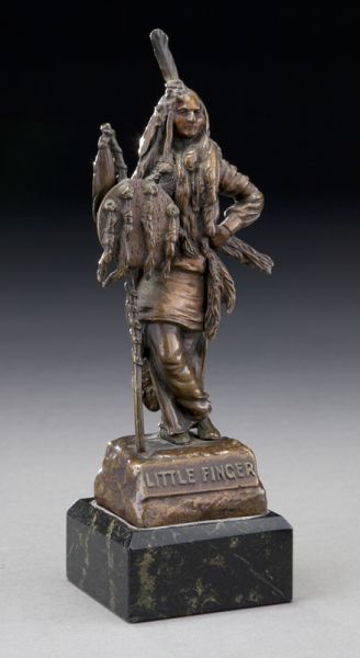 Carl Kauba ''Little Finger'' bronze
