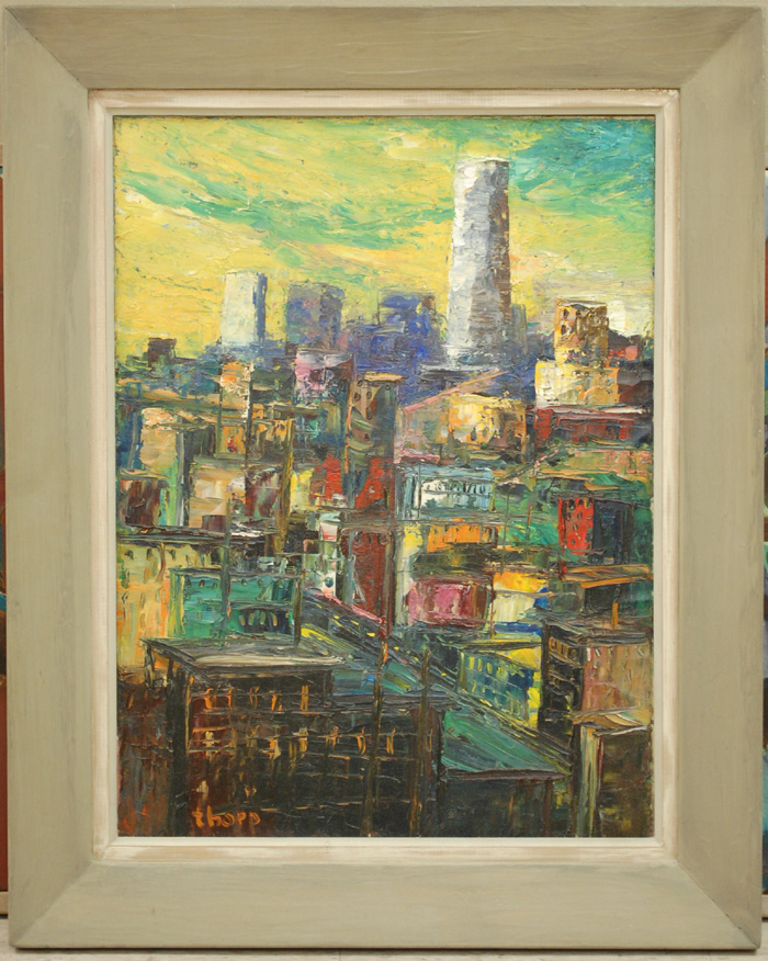 CARL M. THORP OIL ON BOARD