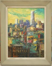 CARL M. THORP OIL ON BOARD (Ca