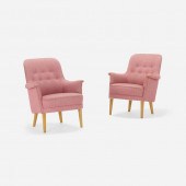 Carl Malmsten. Armchairs, pair