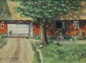CARL MANSSON (1892-1976) BARN