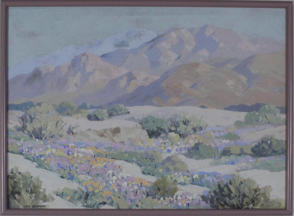 CARL SAMMONS OIL ON BOARDCARL
