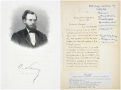 CARL SCHURZ TWO HANDWRITTEN LE