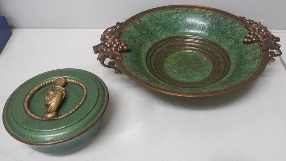 CARL SORENSON PATINATED BRONZE BOWL