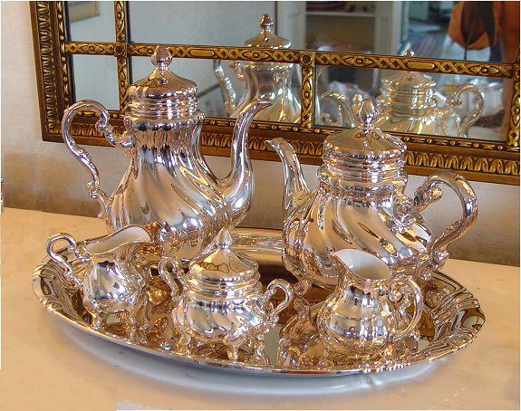 CARL SPAHR SILVER OVERLAY 6 PC