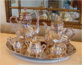 CARL SPAHR SILVER OVERLAY 6 PC