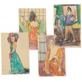 CARL SPRINCHORN, (4) DRAWINGS