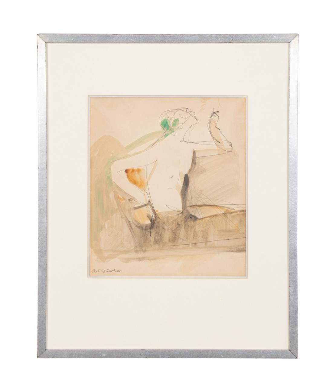 CARL SPRINCHORN 'UNTITLED' WC & INK
