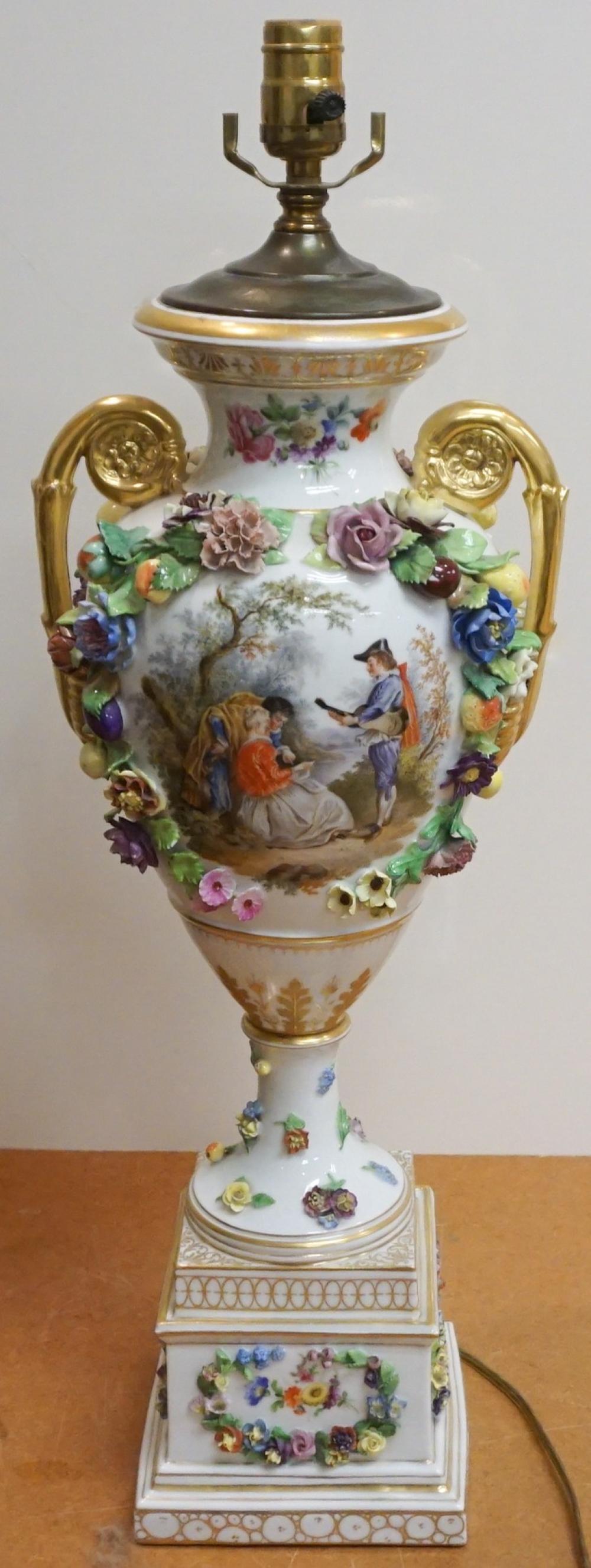 CARL THIEME FLORAL ENCRUSTED AND