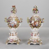 CARL THIEME, PAIR MASSIVE DRES