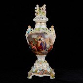 CARL THIEME PORCELAIN URN W/ C