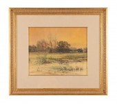 CARL WEBER "LANDSCAPE WITH BAR