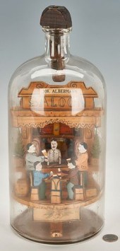 CARL WORNER FOLK ART BOTTLE SA