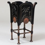 CARLO BUGATTI INLAID PEWTER AN