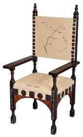 CARLO BUGATTI PEWTER INLAID UP
