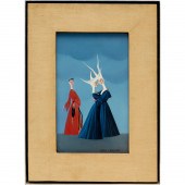 CARLO CANEVARI, OIL ON BOARD C