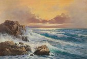 CARLO CASATI OIL ON CANVAS SEA