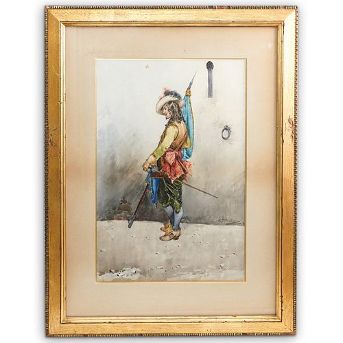 CARLO POLIDORI (ITALIAN) WATERCOLOR