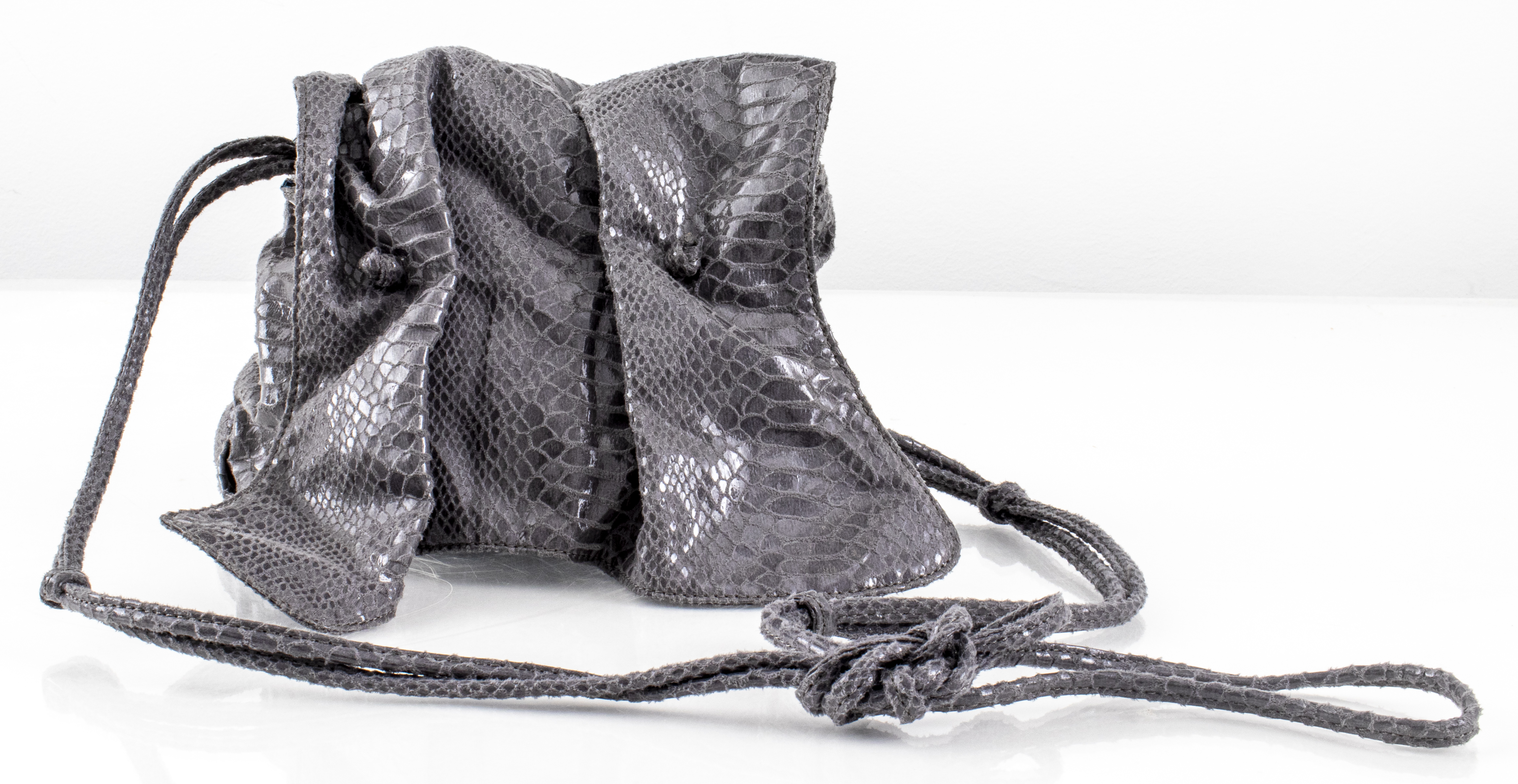 CARLOS FALCHI GREY SNAKE-PRINT