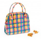 CARLOS FALCHI PLAID SNAKESKIN