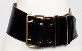 CARLOS FALCHI WIDE PATENT LEAT