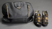 CARLOS STUDDED BLACK SUEDE WOM