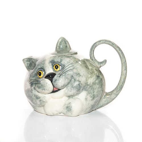 CARLTON WARE LIDDED TEAPOT GREY