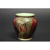 Carlton Ware red ground vase.