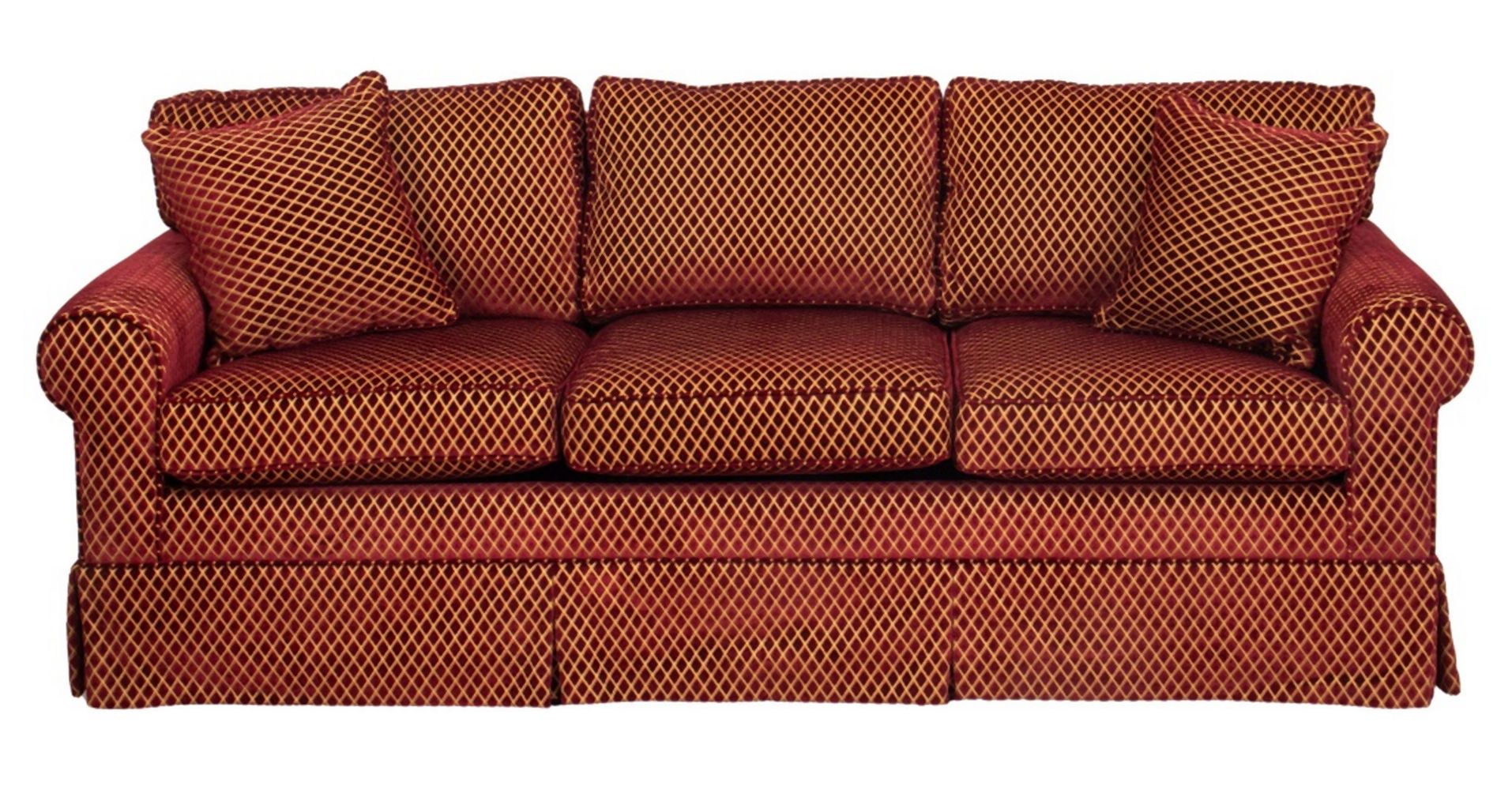 CARLYLE THREE SEAT CUT VELVET