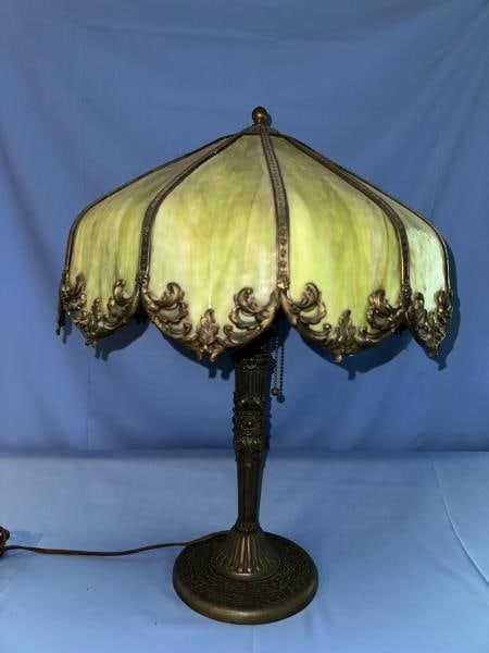 CARMEL SLAG PARLOR LAMP, 12