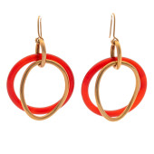 CARNELIAN, 18K YELLOW GOLD EAR