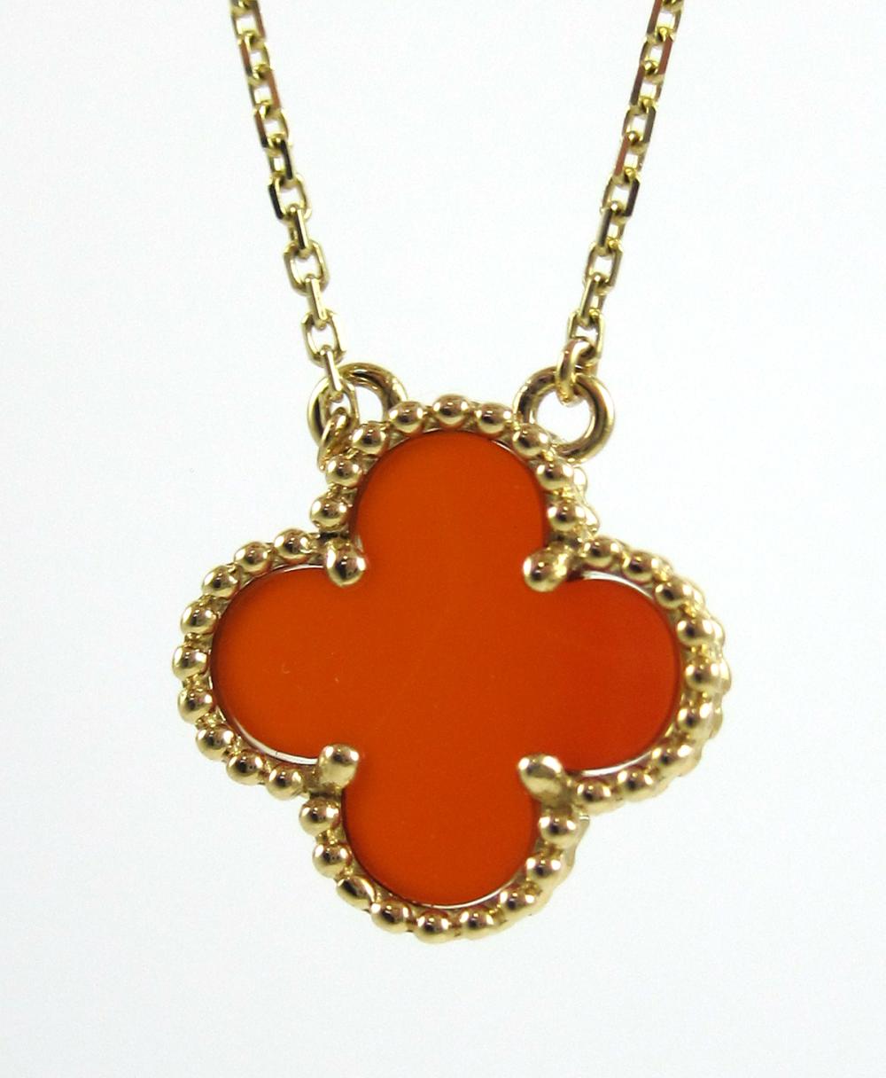 CARNELIAN CLOVER LEAF AND