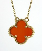 CARNELIAN CLOVER LEAF AND FOUR