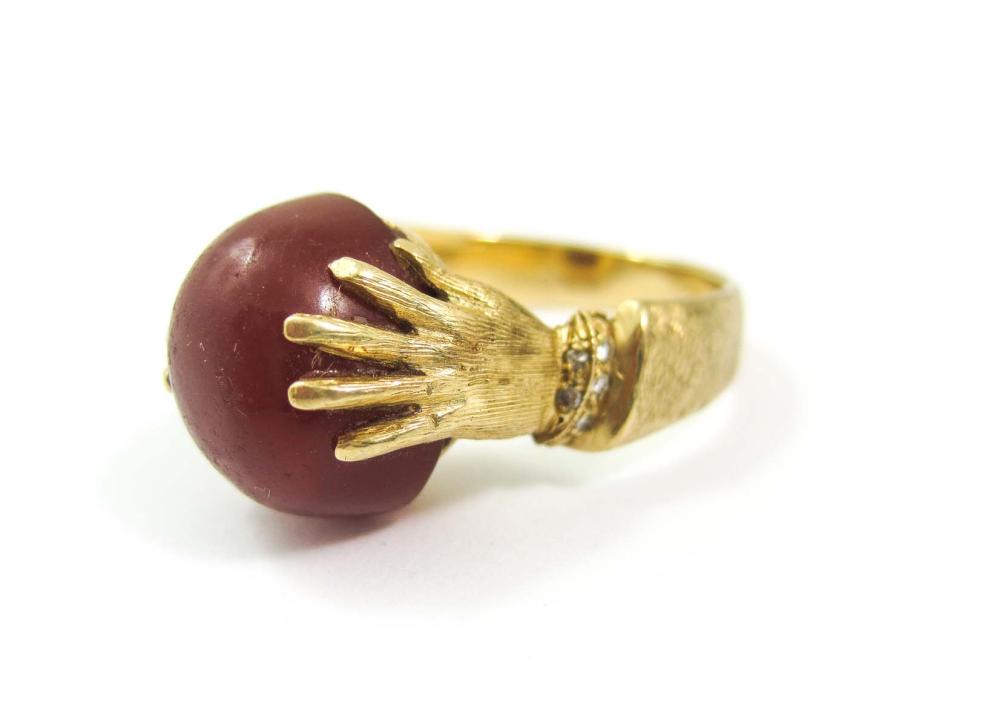 CARNELIAN, DIAMOND AND FOURTEEN