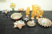 Carnival glass including: 9''