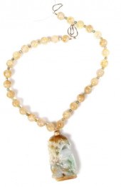 CAROL BARRETT JADE PENDANT QUA
