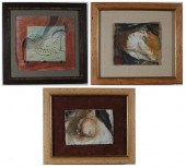 CAROL GRIGG THREE WATERCOLORS