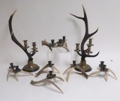 CAROL HORN CANDELABRA WITH CAN
