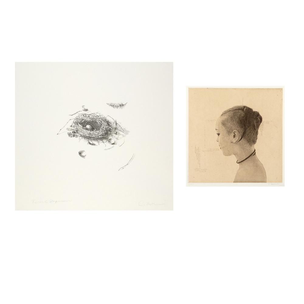 CAROL MOTHNER, PAIR OF PRINTS: